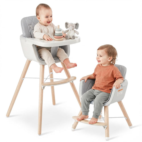 Mallify 3-in-1 Wooden High Chair