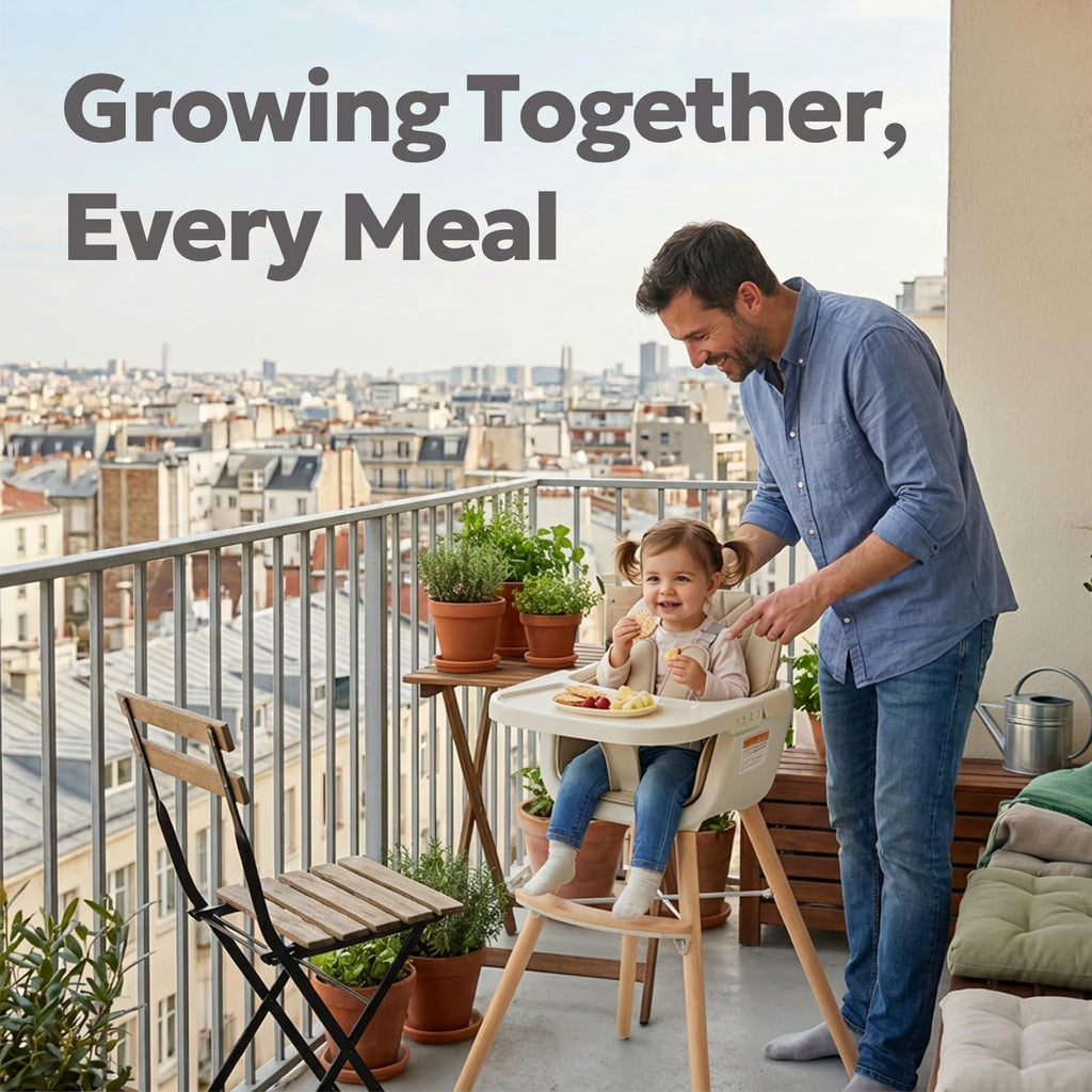 Mallify 3-in-1 Wooden High Chair